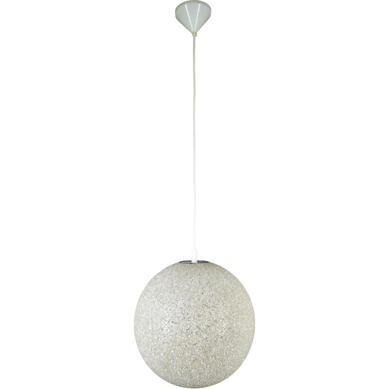 Vintage granular globe pendant lamp, Germany 1970s