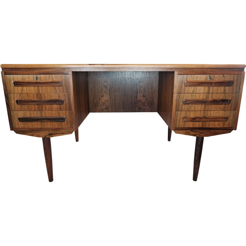 Vintage rosewood desk by A.P. Møbler for Svenstrup J., 1960