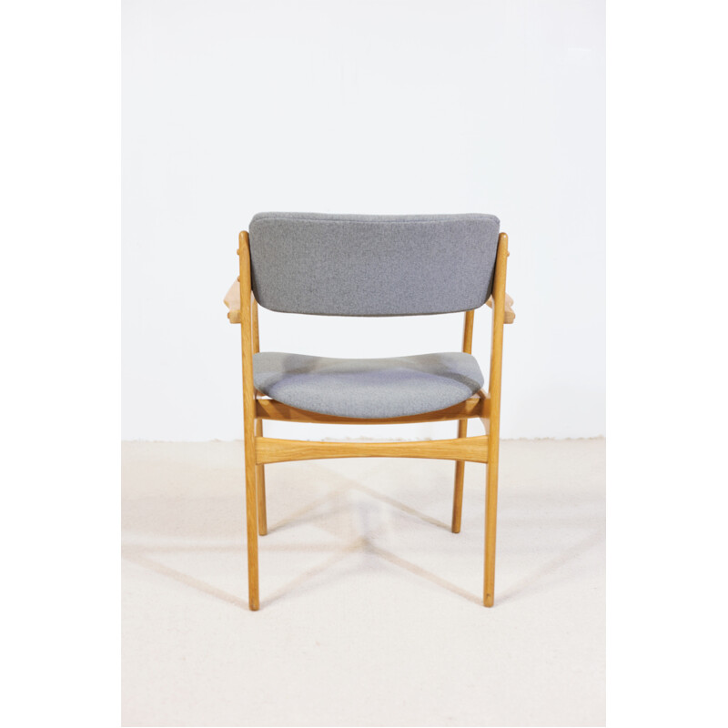 Vintage oakwood armchair by Erik Buch for O.D Møbler
