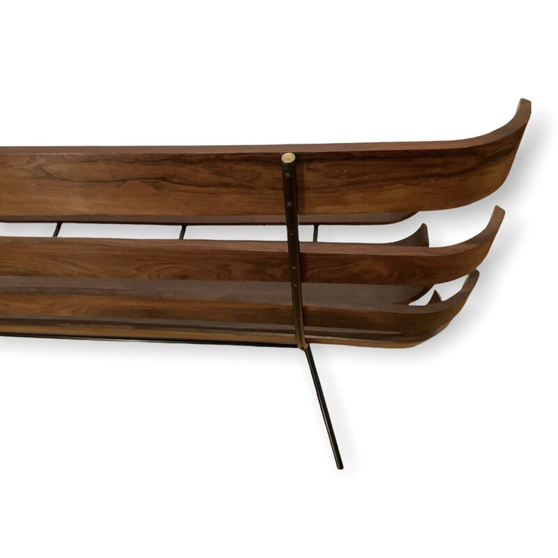 Canapé vintage Costela en palissandre par Carlo Hauner et Martin Eisler pour Forma, Brésil 1950