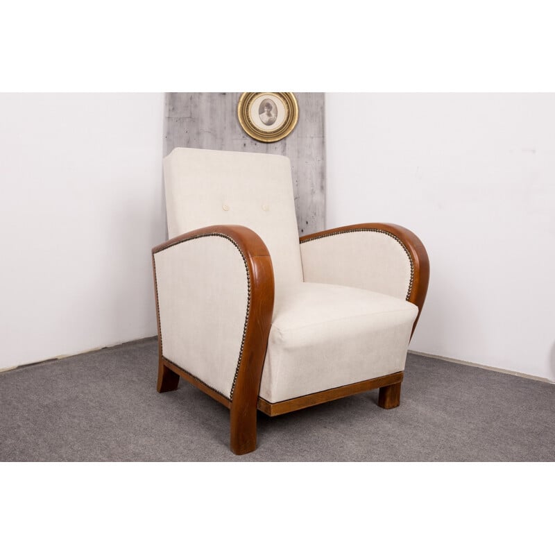 Hongaarse stoffen fauteuil - 1940
