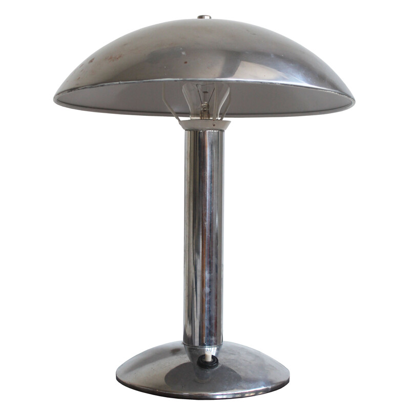 Bauhaus vintage table lamp by Miloslav Prokop for Vorel Praha Company, 1930s