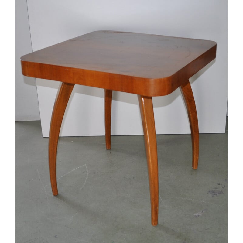 UP Zavody "H259" side table in wood, Jindrich HALABALA - 1930s