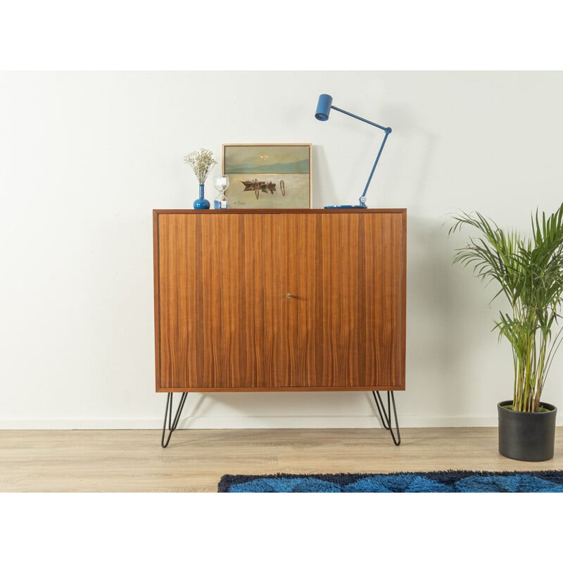 Vintage walnut cabinet with two doors, Germany 1960s