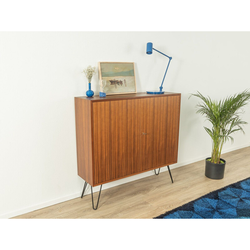 Vintage walnut cabinet with two doors, Germany 1960s