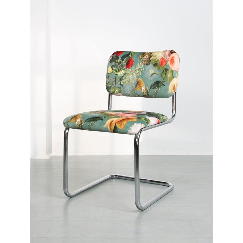 Vintage upholstered chair by Marcel Breuer for Cesca