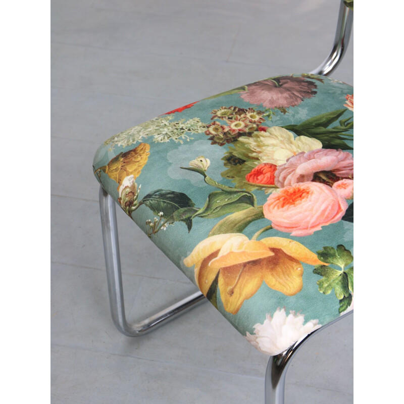 Chaise tapissée vintage de Marcel Breuer pour Cesca