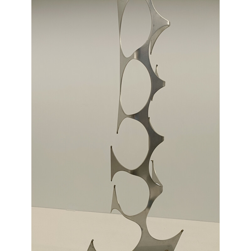 Vintage brutalist steel sculpture, 1950