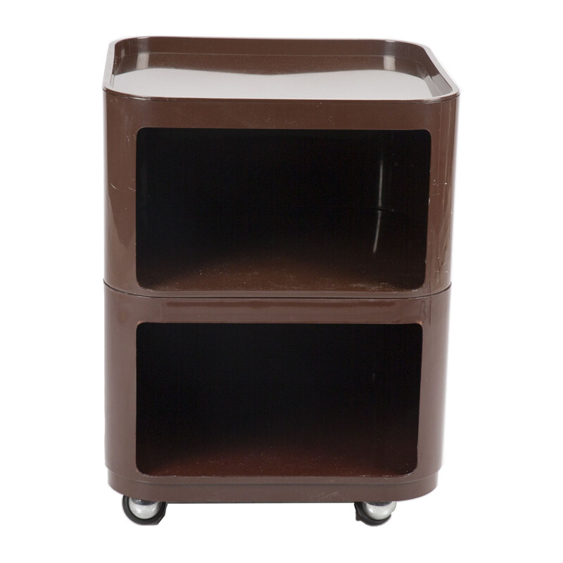 Vintage brown componibilli by Anna Castelli Ferrieri for Kartell