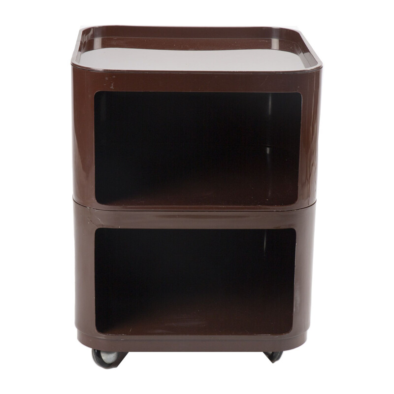 Vintage brown componibilli by Anna Castelli Ferrieri for Kartell