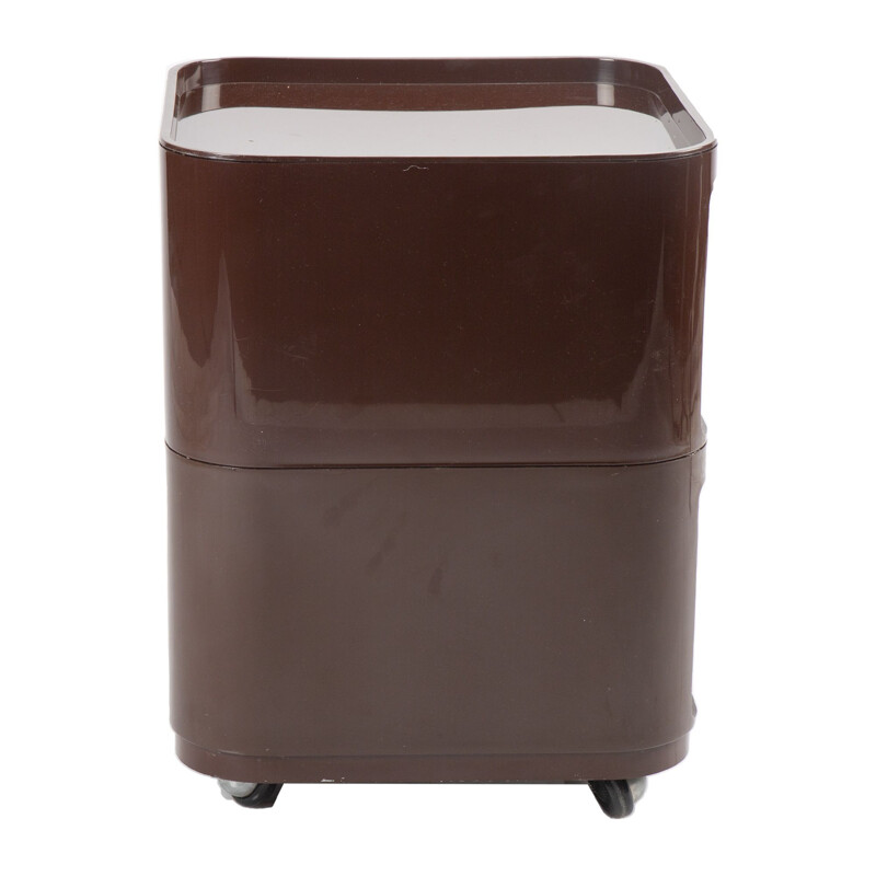 Componibilli vintage brown di Anna Castelli Ferrieri per Kartell