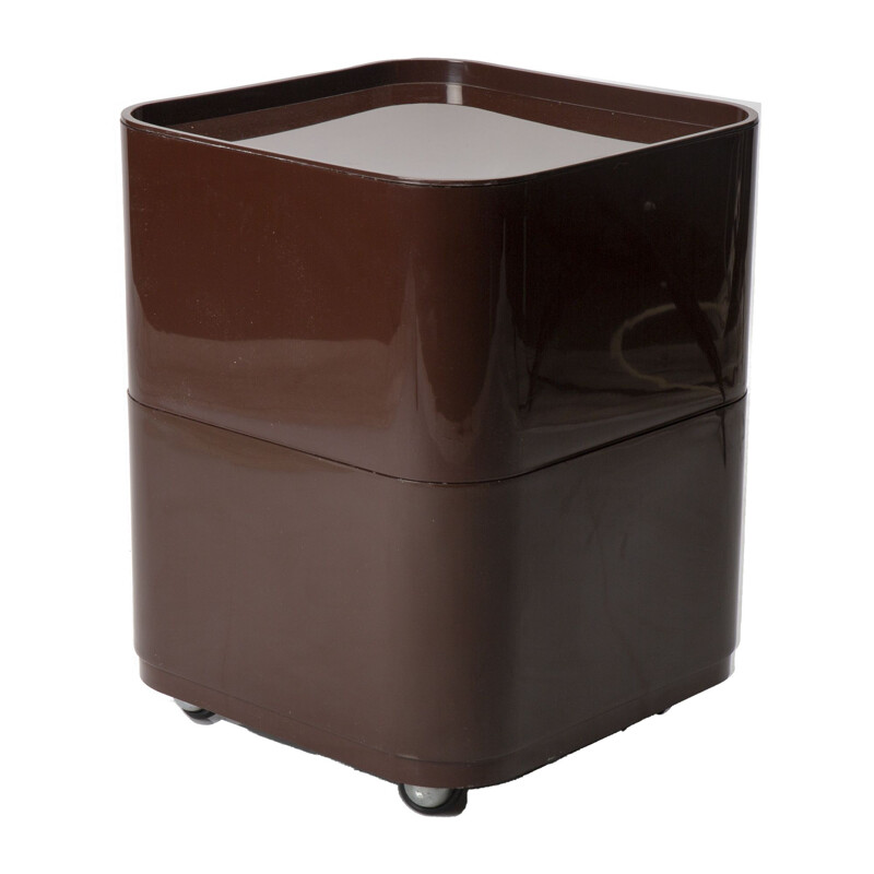 Vintage brown componibilli by Anna Castelli Ferrieri for Kartell