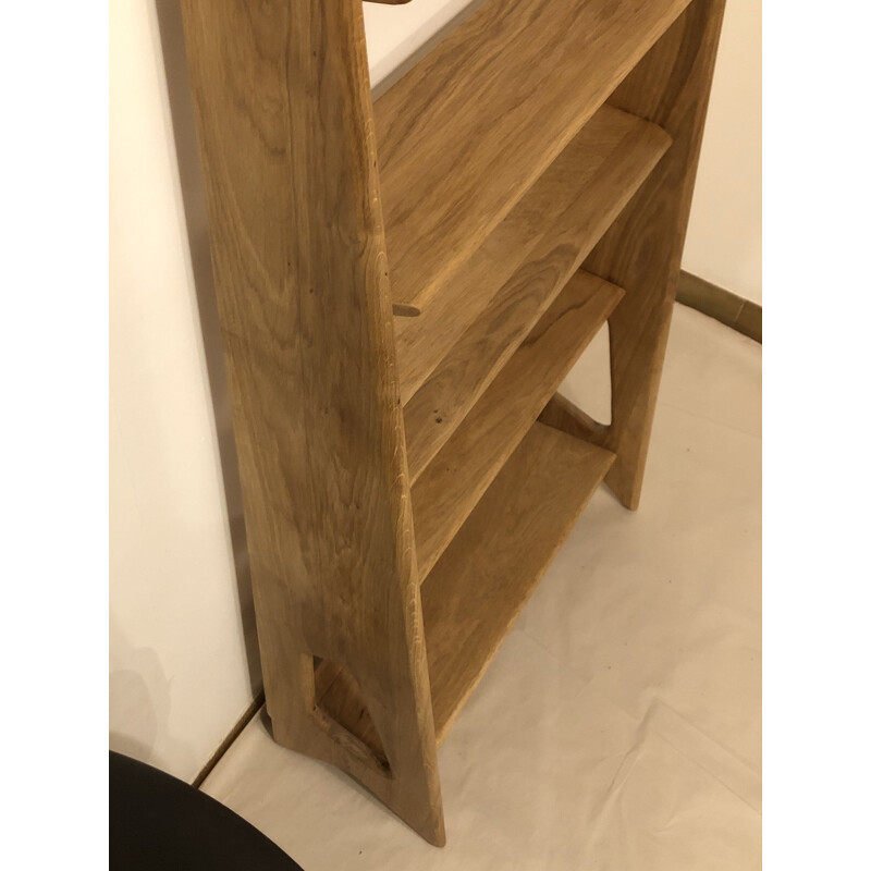 Vintage oak shelf by Pierre Cruège