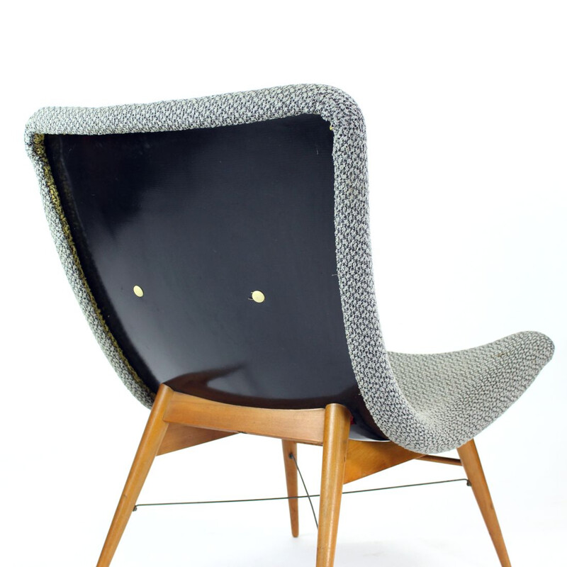 Vintage armchair by Miroslav Navratil for Cesky Nabytek, Czechoslovakia 1959