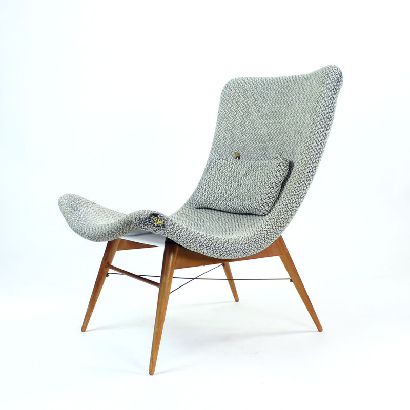 Fauteuil vintage de Miroslav Navratil pour Cesky Nabytek, Tchécoslovaquie 1959