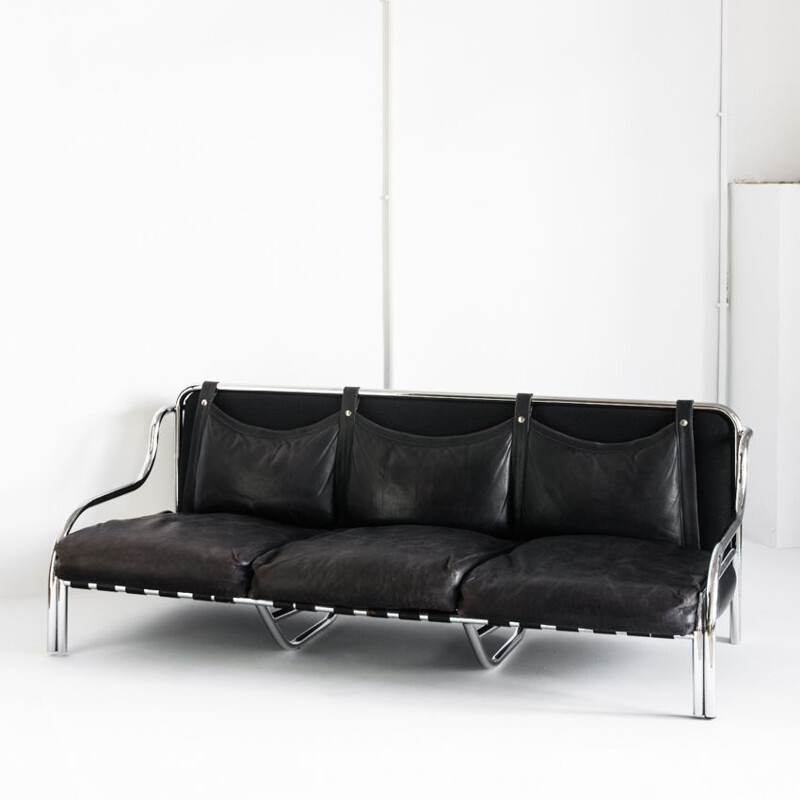 "Stringa" vintage sofa by Gae Aulenti for Poltronova, 1980