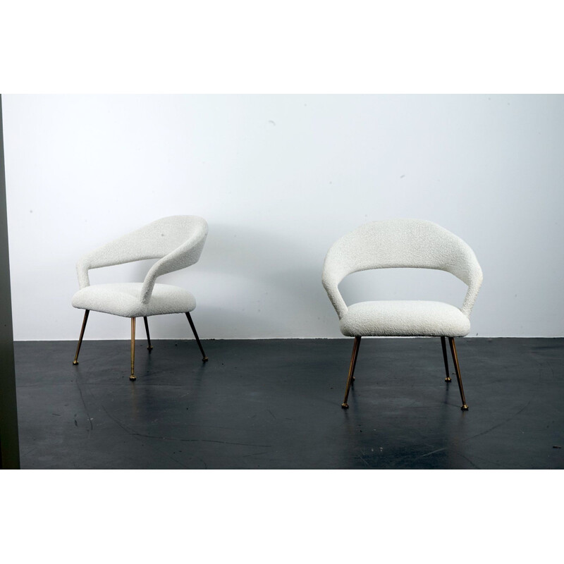 Pair of vintage armchairs by Gastone Rinaldi, 1970