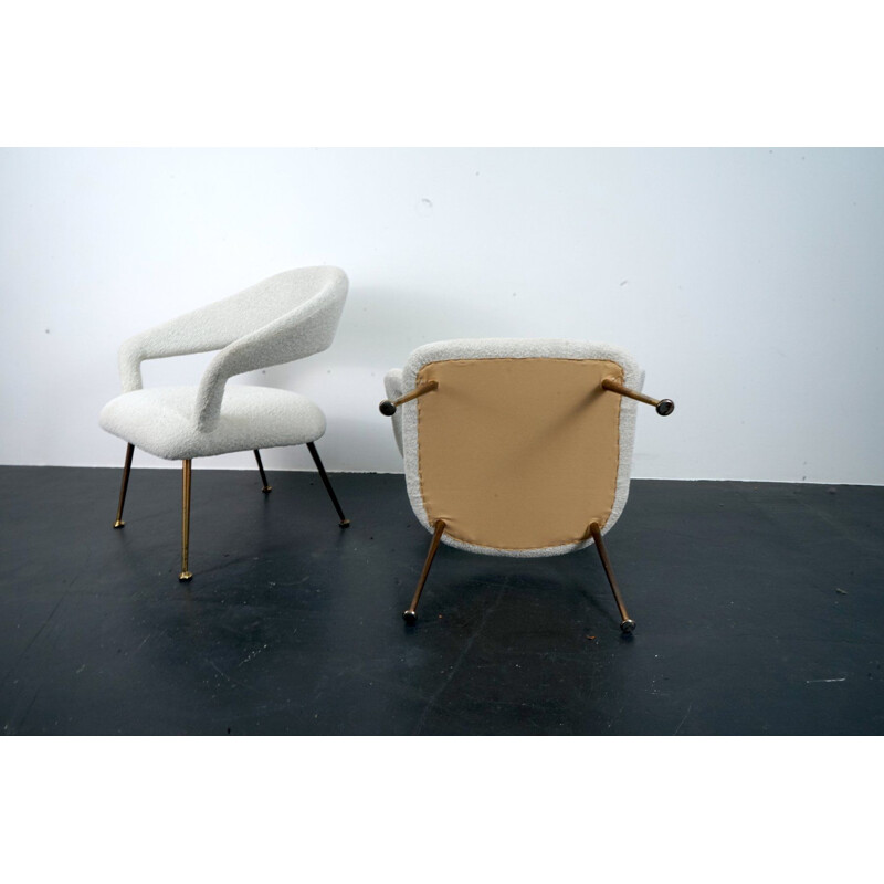 Pair of vintage armchairs by Gastone Rinaldi, 1970