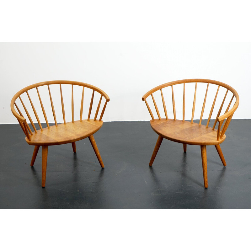 Paire de fauteuils Arka vintage par Yngve Ekström pour Stolab Suède, 1950