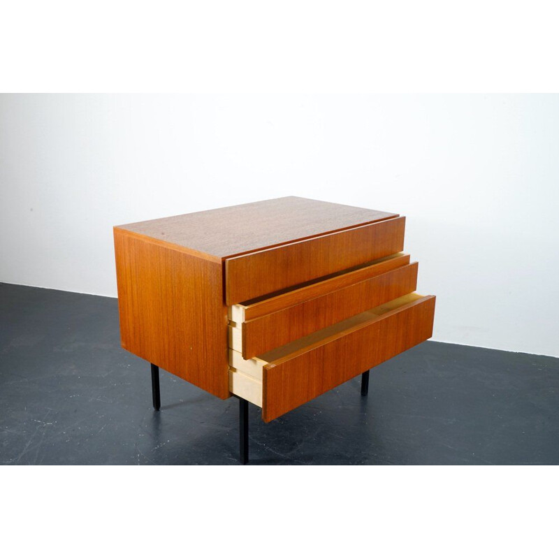 Pair of vintage teak threads by Dieter Wäckerlin for Behr, 1960.