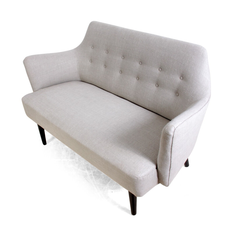 Mid century Danish re-upholstered 2 seater sofa - 1960s
