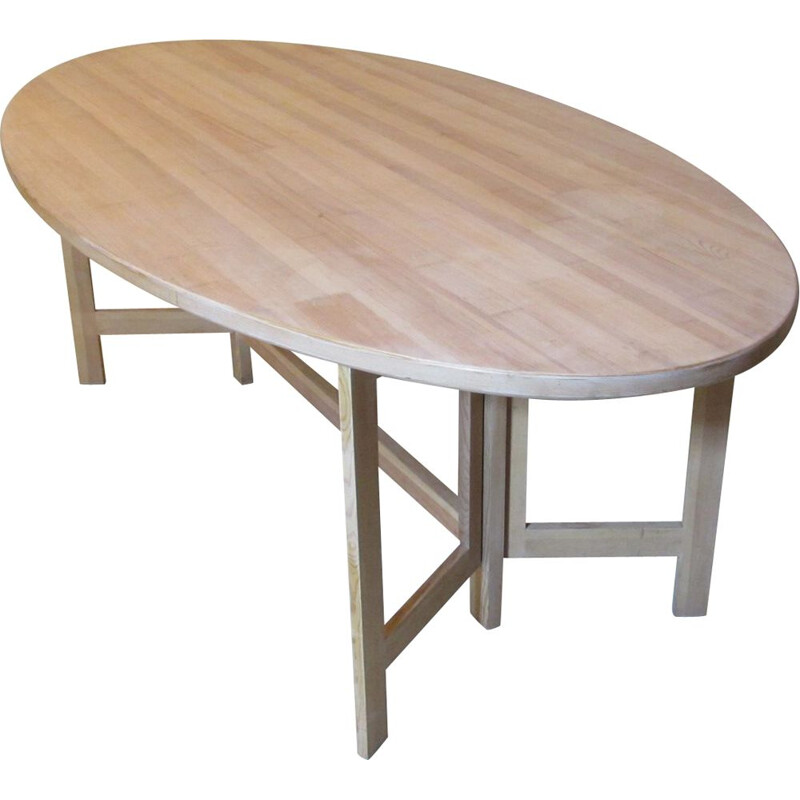 Vintage dining table in pine by Ole Pira