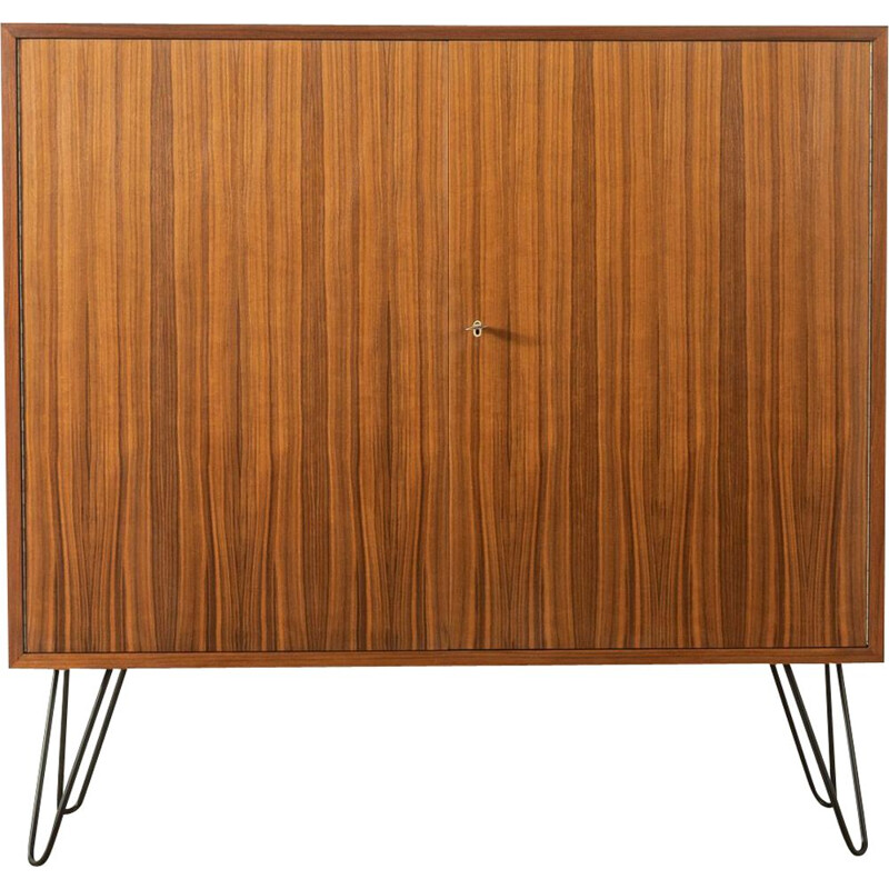 Vintage walnut cabinet with two doors, Germany 1960s