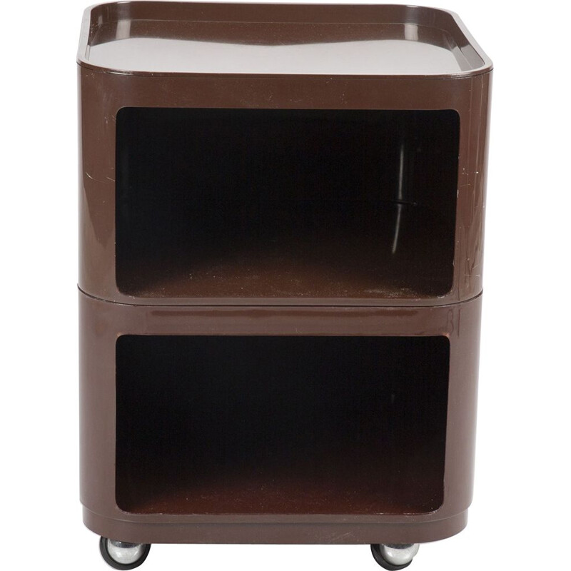 Componibilli vintage brown di Anna Castelli Ferrieri per Kartell