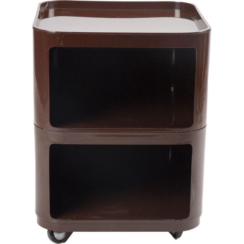 Componibilli vintage brown di Anna Castelli Ferrieri per Kartell