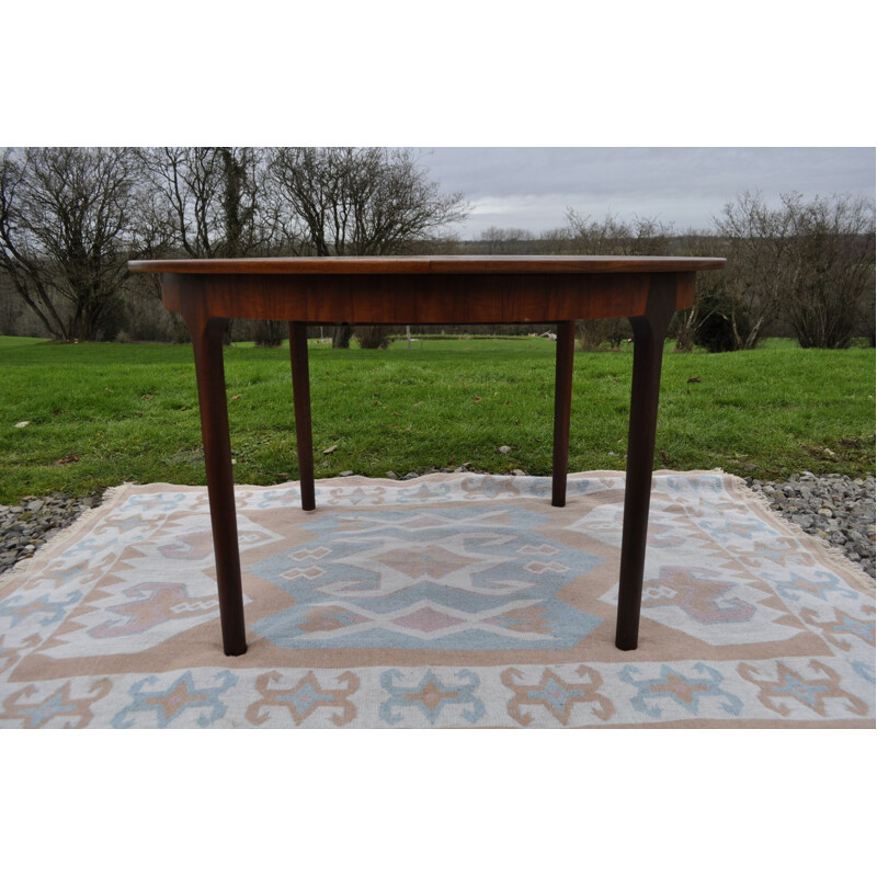 Vintage circular teak dining table by A H McIntosh, Scotland 1960s