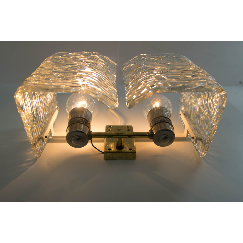 Pair of vintage wall lamps by Kalmar Vienna, 1950s