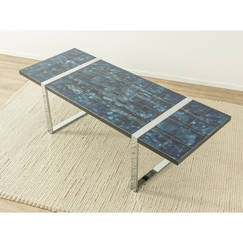 Vintage metal and ceramic coffee table by Juliette Belarti for Belarti, 1960