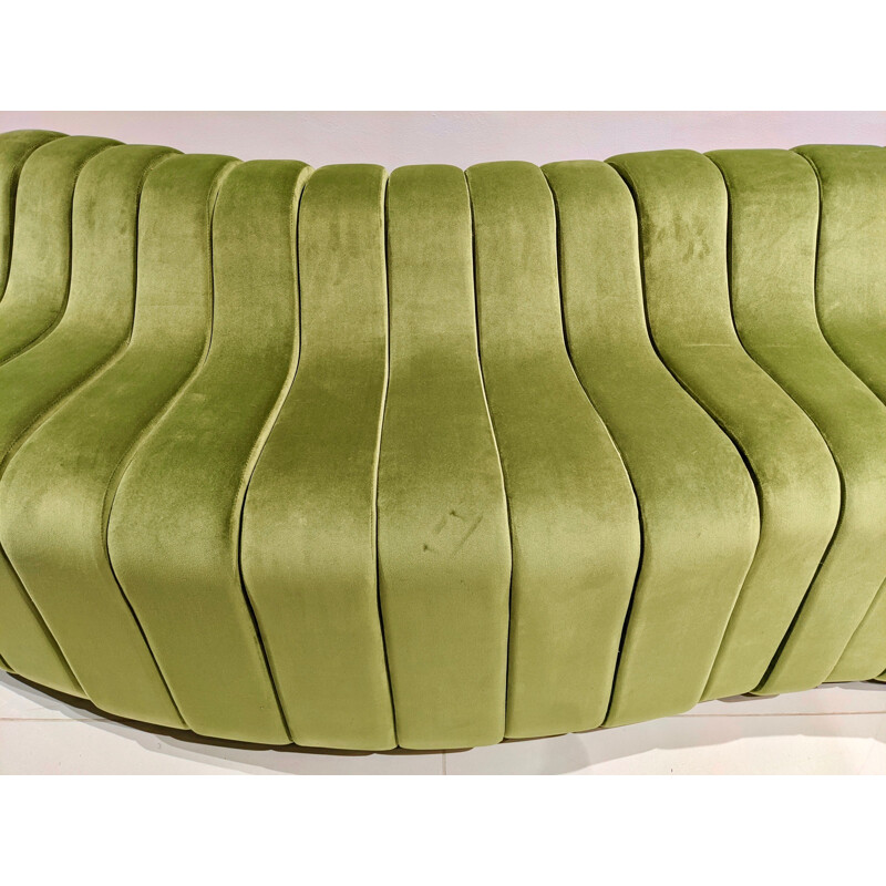 Canapé d'appoint vintage en velours vert