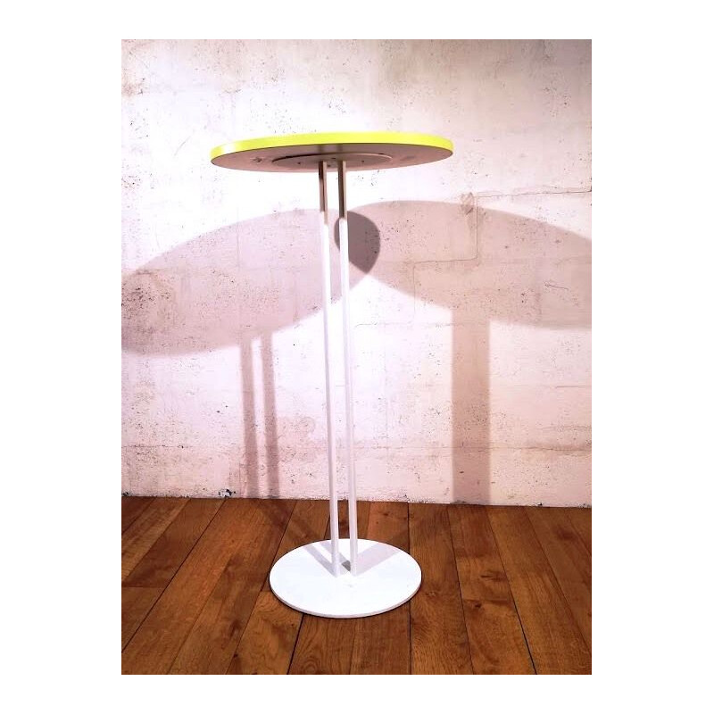 Vintage coloured wooden stand-up table