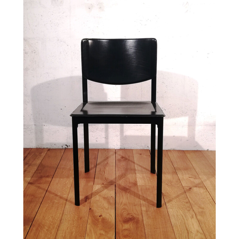Vintage-Lederstuhl von Matteo Grassi