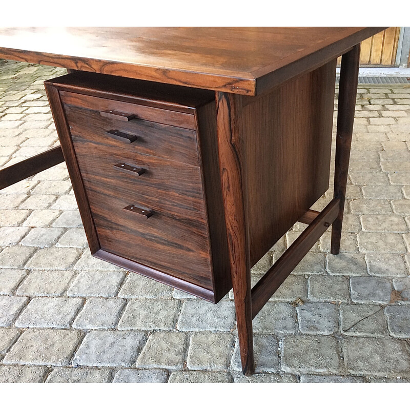 Vintage rosewood desk by Arne Vodder for Sibast, Denmark 1960