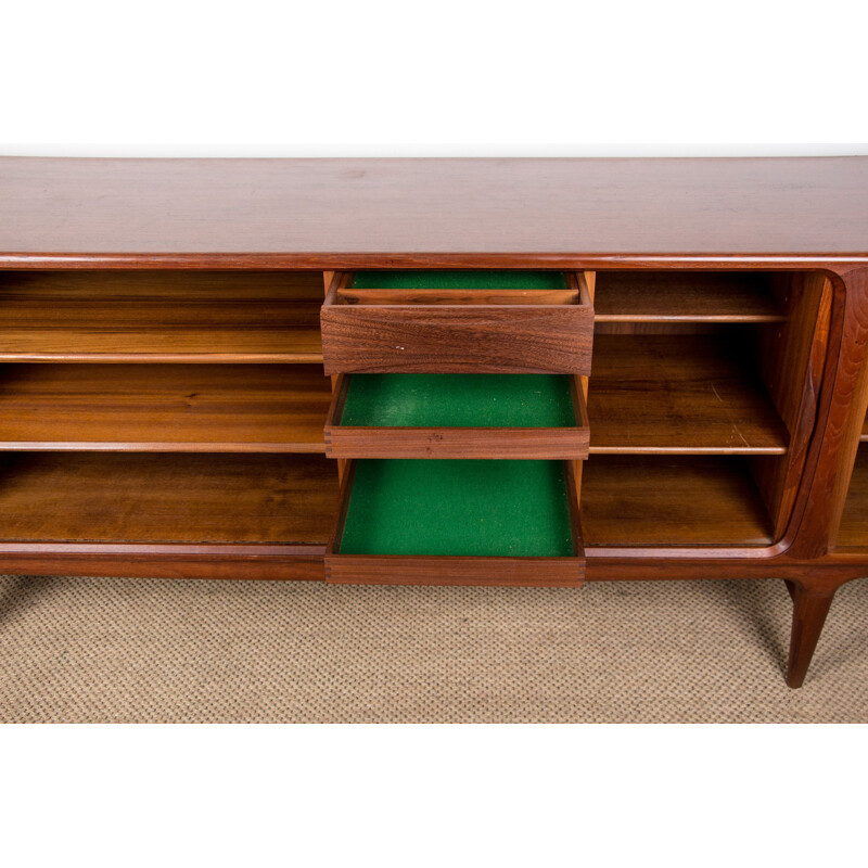 Vintage Danish teak sideboard by Johannes Andersen for Uldum Mobelfabrik, 1960