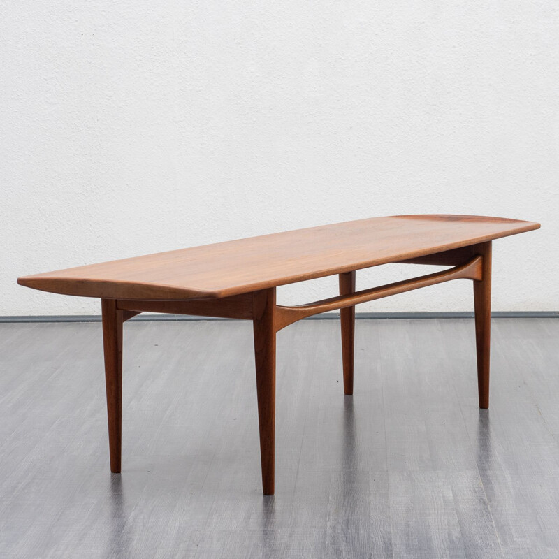 Vintage teak coffee table by France & Son, Denmark 1960s