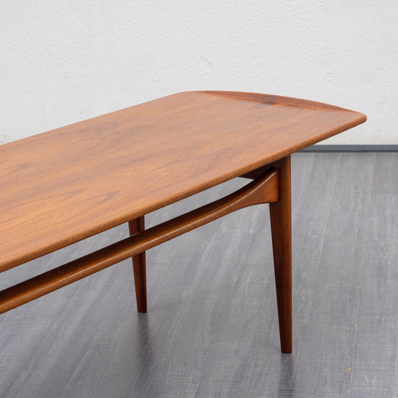 Vintage teak coffee table by France & Son, Denmark 1960s