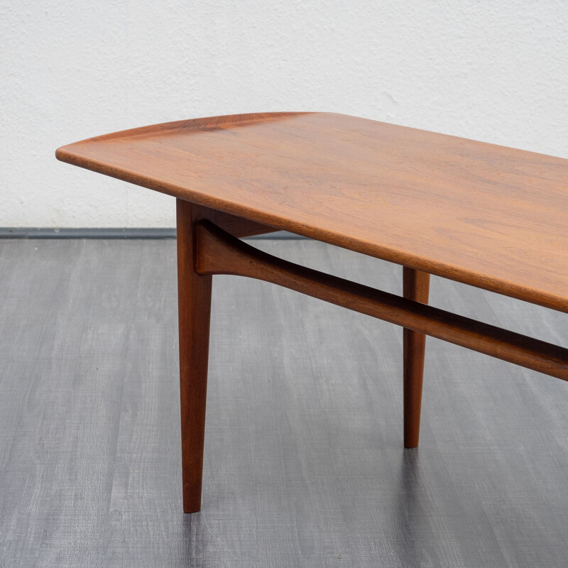 Table basse vintage en teck par France & Son, Danemark 1960