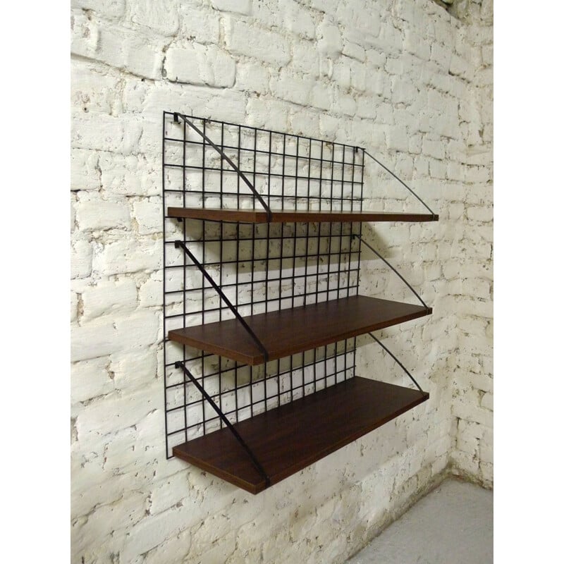 Meurop "Meca" shelves in metal - 1960s