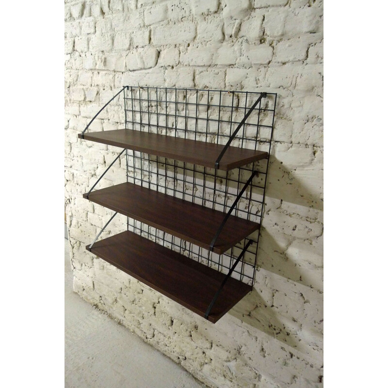 Meurop "Meca" shelves in metal - 1960s