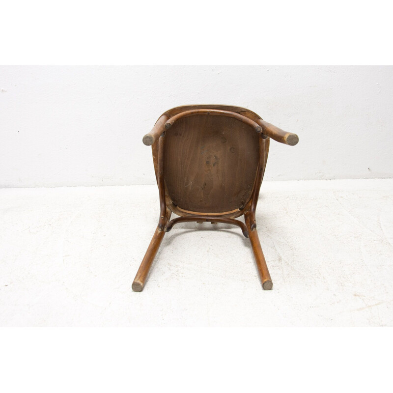 Vintage Stuhl aus Buchenholz und Bugholz von Thonet, Tschechoslowakei 1950