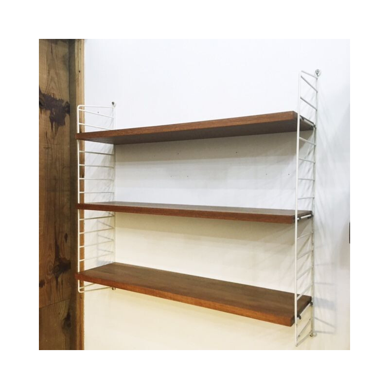 Vintage wall shelf by Kasja & Nisse Strinning for String, Sweden 1960s