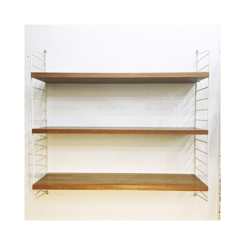 Vintage wall shelf by Kasja & Nisse Strinning for String, Sweden 1960s