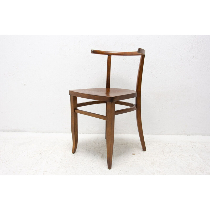 Ensemble de 4 chaises Thonet vintage, Tchécoslovaquie 1920