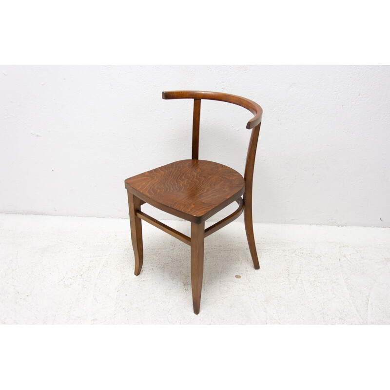 Conjunto de 4 cadeiras Thonet vintage, Checoslováquia 1920