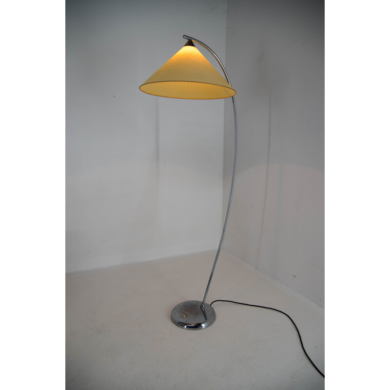 Minimalistic mid century floor lamp by Drukov, 1960s