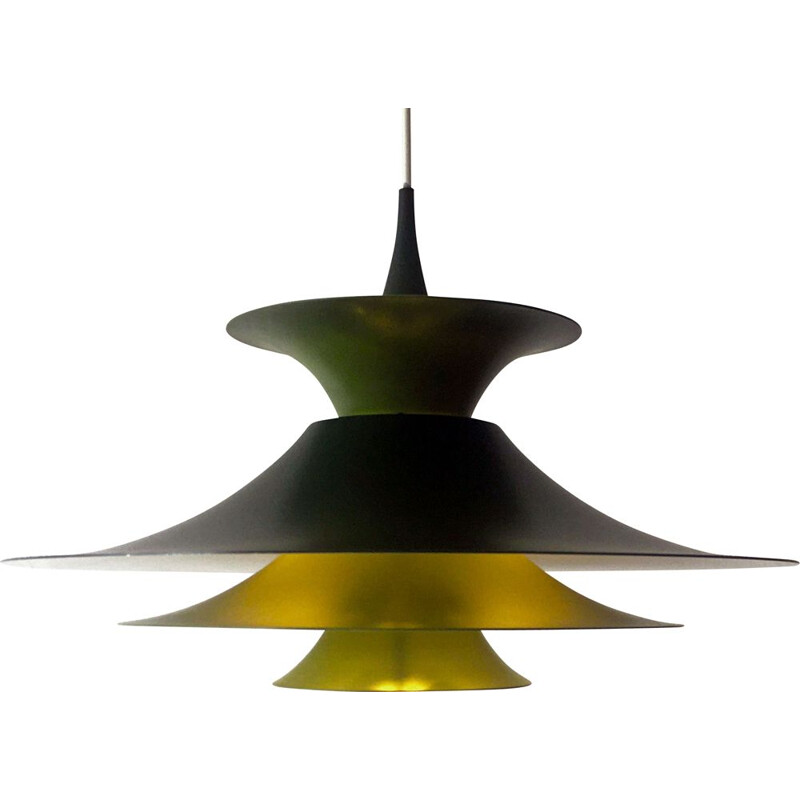 Vintage green Radius pendant lamp, Denmark 1960s