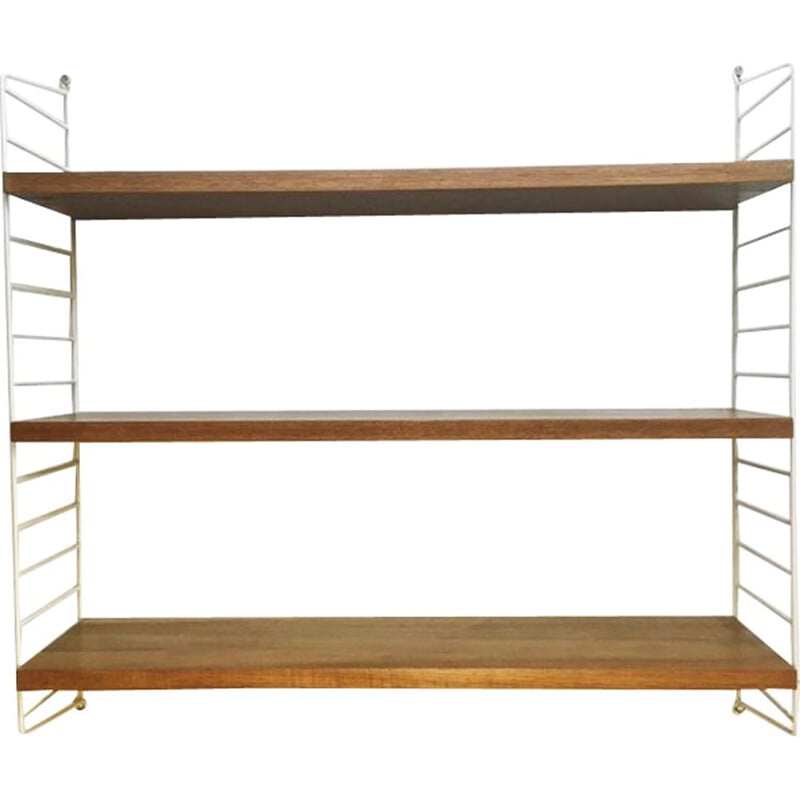 Vintage wall shelf by Kasja & Nisse Strinning for String, Sweden 1960s